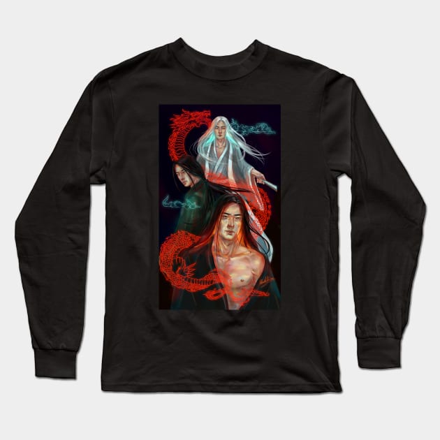 Unholy Trinity Long Sleeve T-Shirt by Mukhina